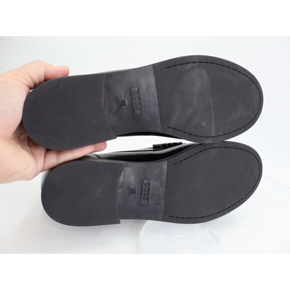 Hugo Boss Lycia Penny Loafer Size 42 EU 12 US Black Patent Leather Slip On Shoes - Picture 8 of 12